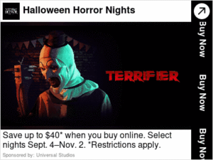 Figure 1: Banner Ad for Mature Game Flagged for Violent Content